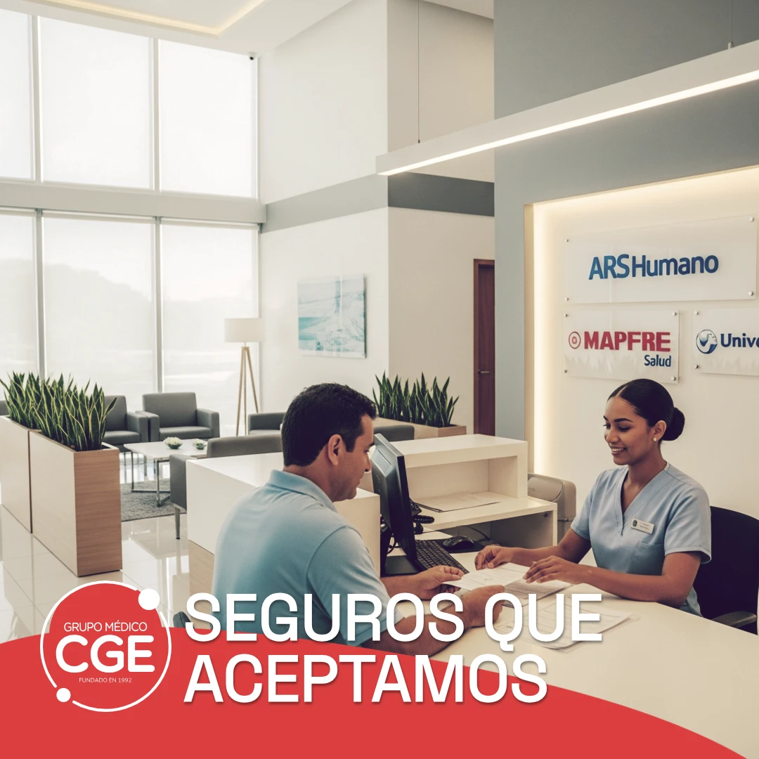 Seguro médico que aceptamos @ CGE Grupo Médico, Santo Domingo, República Dominicana